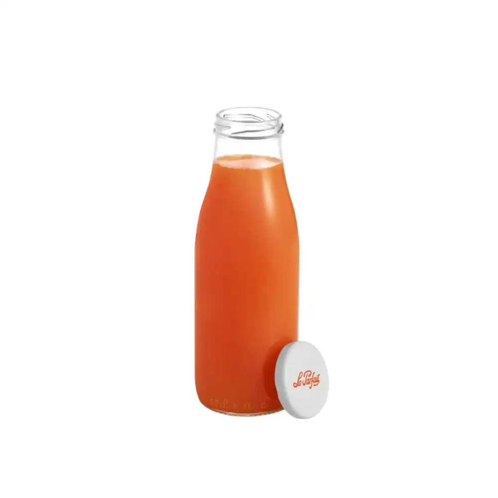 Alternative view of Le Parfait 500ml French Glass Milk Beverage Bottle with Metal Twist Cap