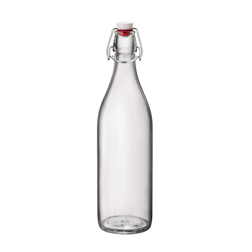 Bormioli Rocco Giara 33.75oz (1L) Swing Top Glass Bottle | Clear