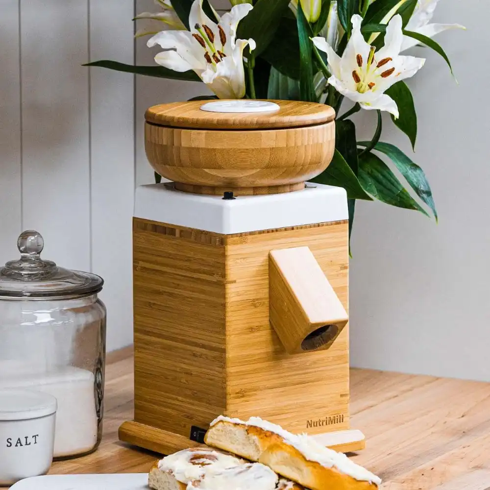 Alternative view of NutriMill Harvest Grain Mill | Powder Sugar White