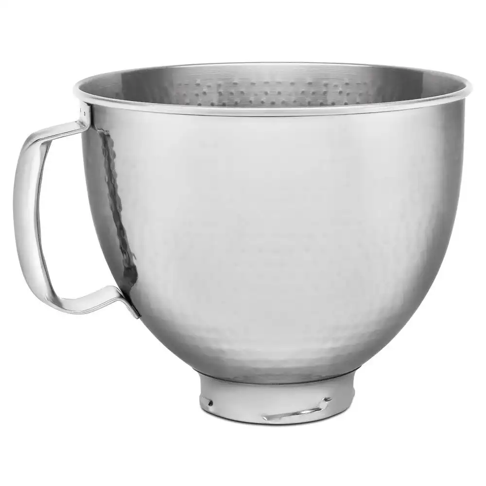 KitchenAid 5-Quart Hammered Stainless Steel Bowl | Fits 4.5-Quart & 5-Quart KitchenAid Tilt-Head Stand Mixers