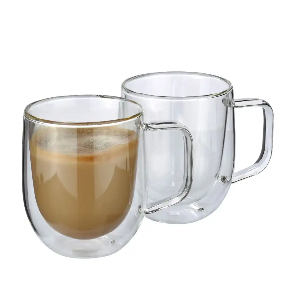 Frieling Veneto 2-Piece Milk Coffee Glasses (8.5oz) | Clear