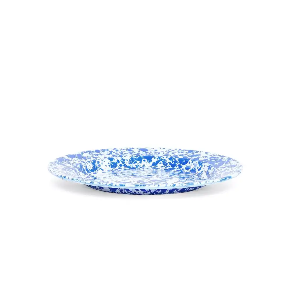 Alternative view of Crow Canyon 10.25" Dinner Plate | Blue Splatter