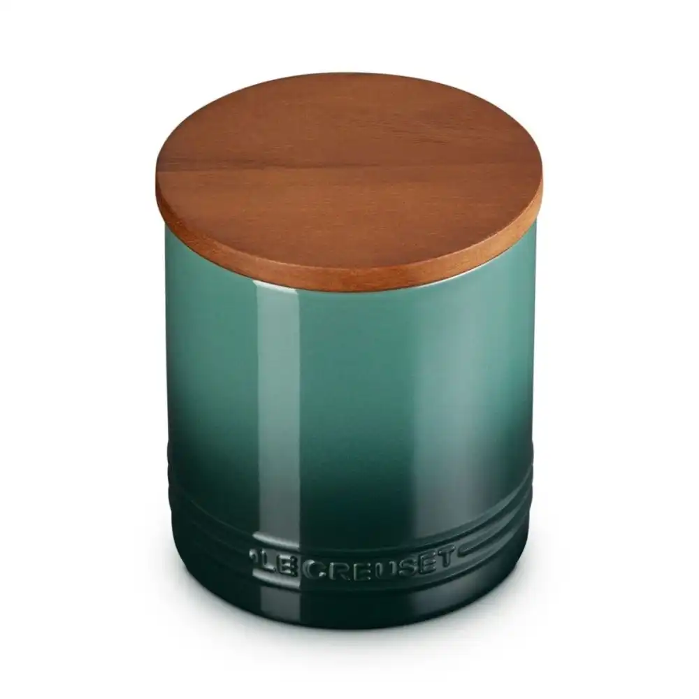 Le Creuset  Signature 1.2 Qt. Stoneware Canister with Acacia Wood Lid | Artichaut