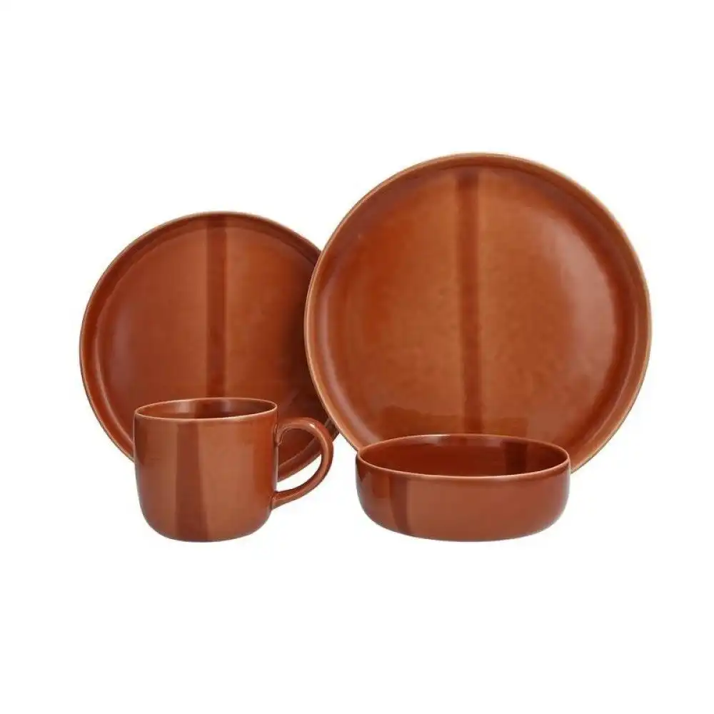 Fortessa Nosse Svelte 16-Piece Dinnerware Set | Terracotta