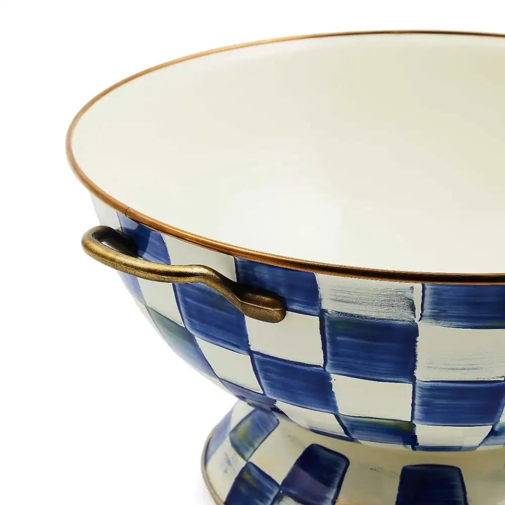 Alternative view of MacKenzie-Childs Royal Check 6.5 Qt. Everything Bowl