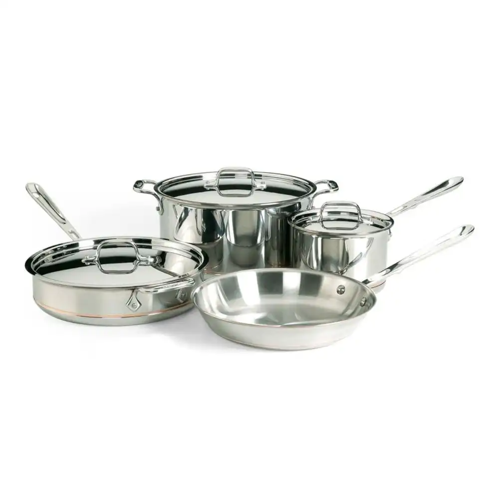 All-Clad Copper Core 5-Ply Bonded Stainless Steel Cookware Set | 7-Piece