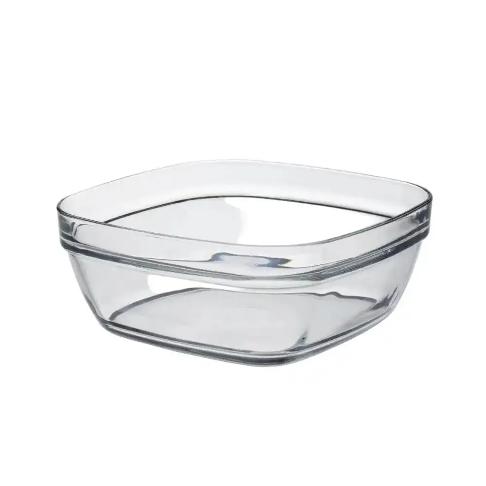 Duralex Lys 6-Piece 3.2 Qt. Square Salad Bowl Set | Clear