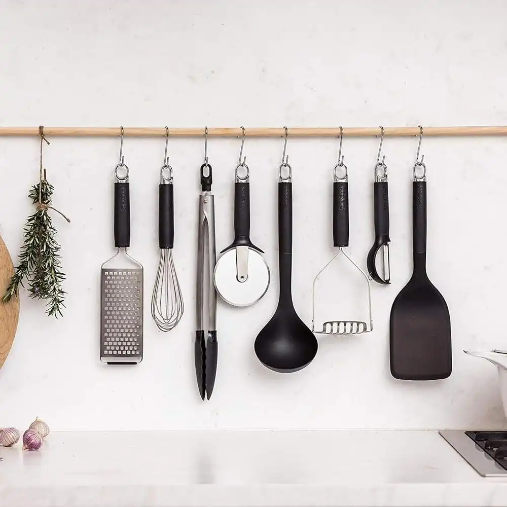 Alternative view of Click Clack Metal Potato Masher | Grey/Chrome