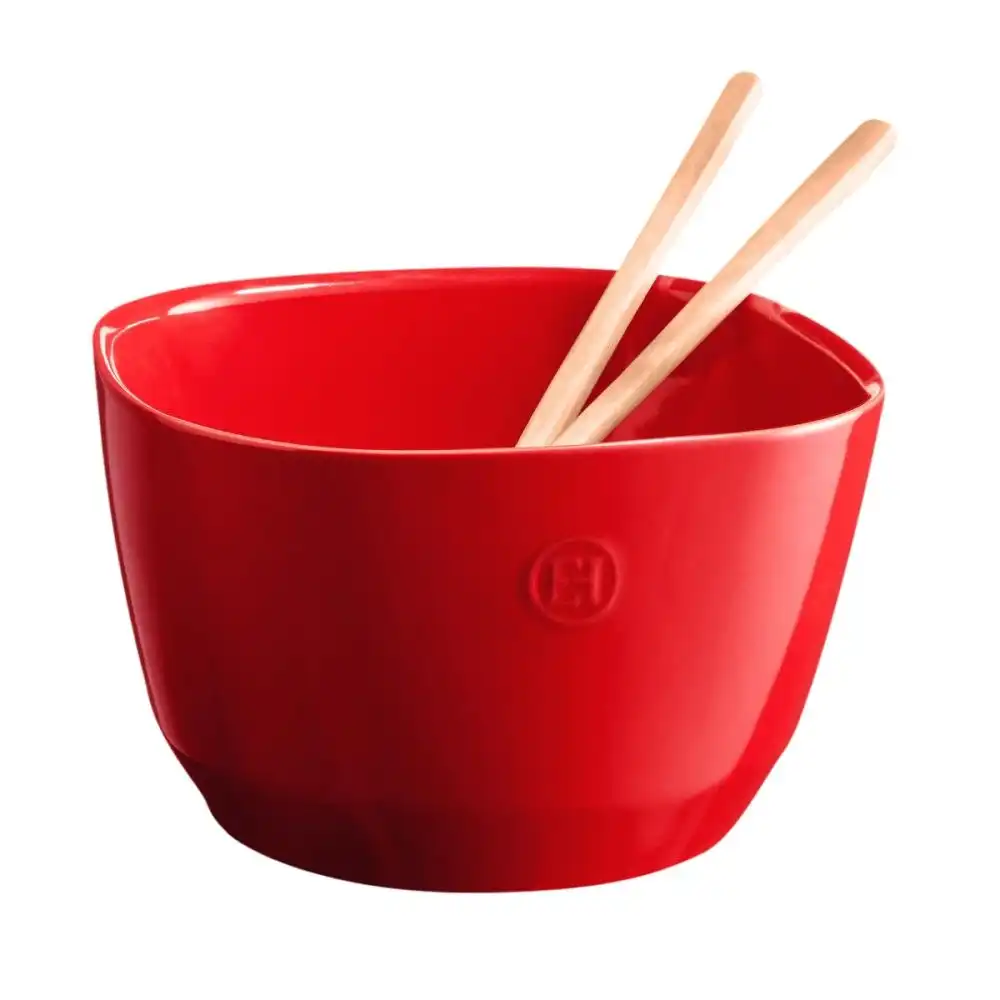 Alternative view of Emile Henry 2 Qt. Small Salad Bowl | Burgundy