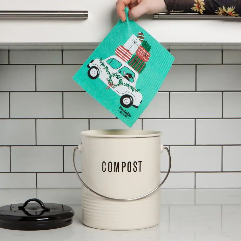 Alternative view of Ecologie by Danica Swedish Dish Cloth | Winter Wheels Dog