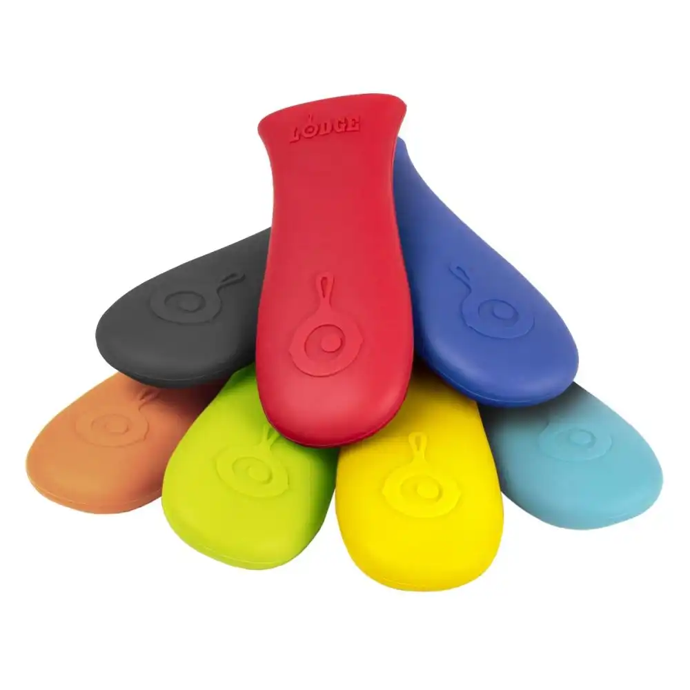 Alternative view of Lodge Cast Iron Red Silicone Hot Handle Holder