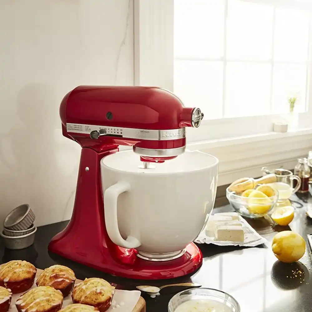 Alternative view of KitchenAid 5-Quart White Chocolate Ceramic Bowl | Fits 4.5-Quart & 5-Quart KitchenAid Tilt-Head Stand Mixers