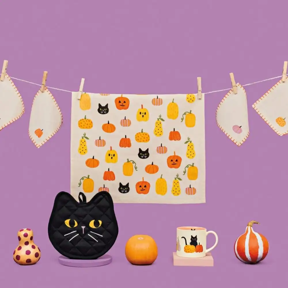 Alternative view of Danica Jubilee Printed Cotton Dishtowel | Hallows' Eve