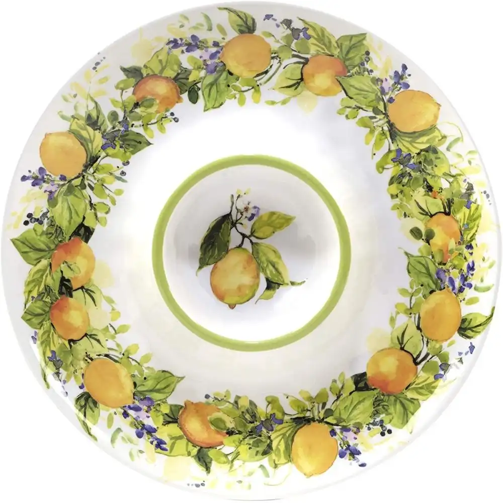 Alternative view of Certified International 3-Piece Melamine Hostess Set | Lemon Zest