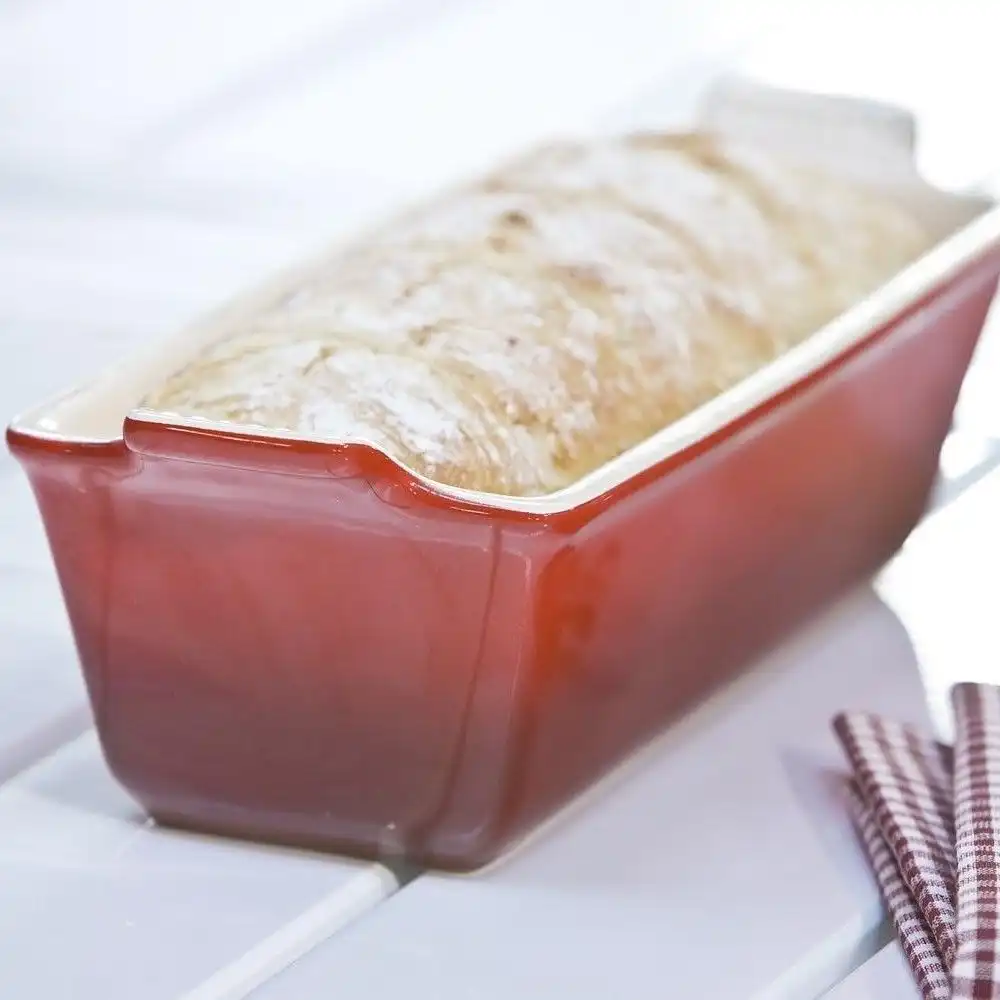 Alternative view of Le Creuset Heritage Loaf Pan | Cerise/Cherry Red