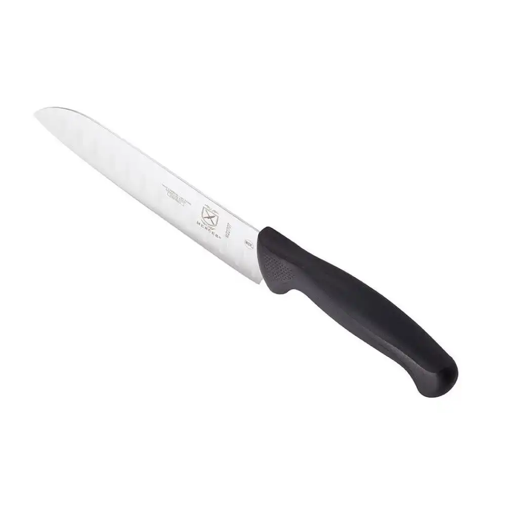 Alternative view of Mercer Millennia 7-Inch Santoku Knife - Black