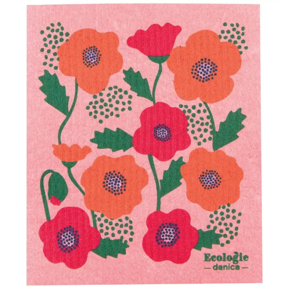 Ecologie by Danica Swedish Sponge Dish Cloth | Poppy