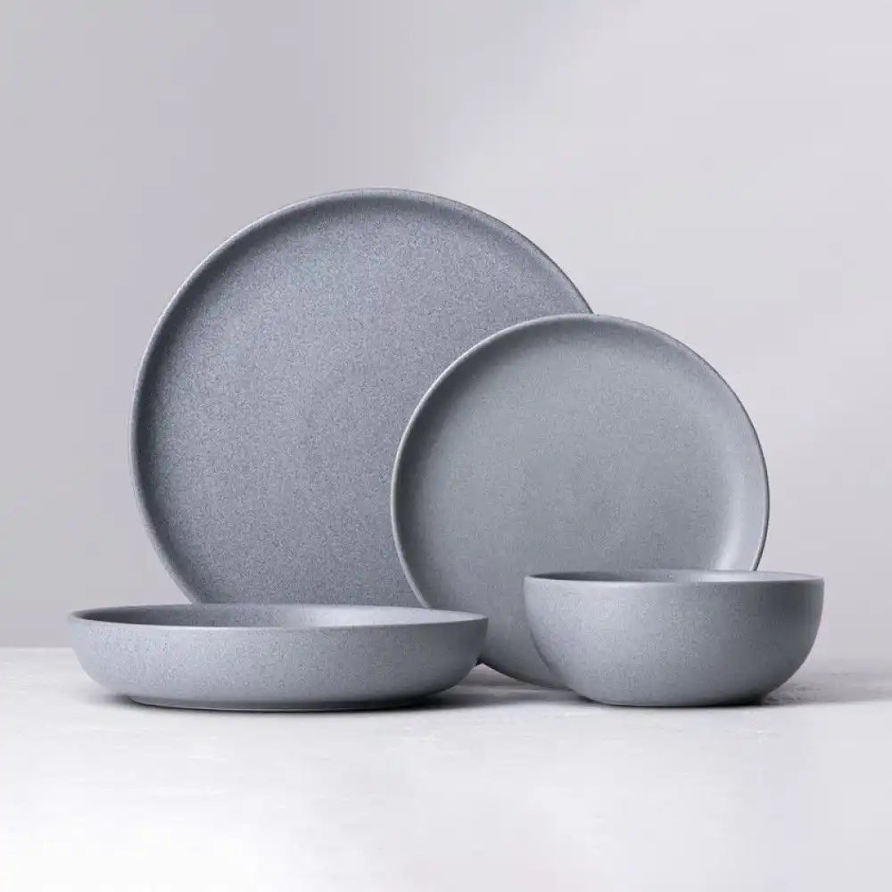 Alternative view of Fortessa Sound 10.5" Coupe Dinner Plate | Cement