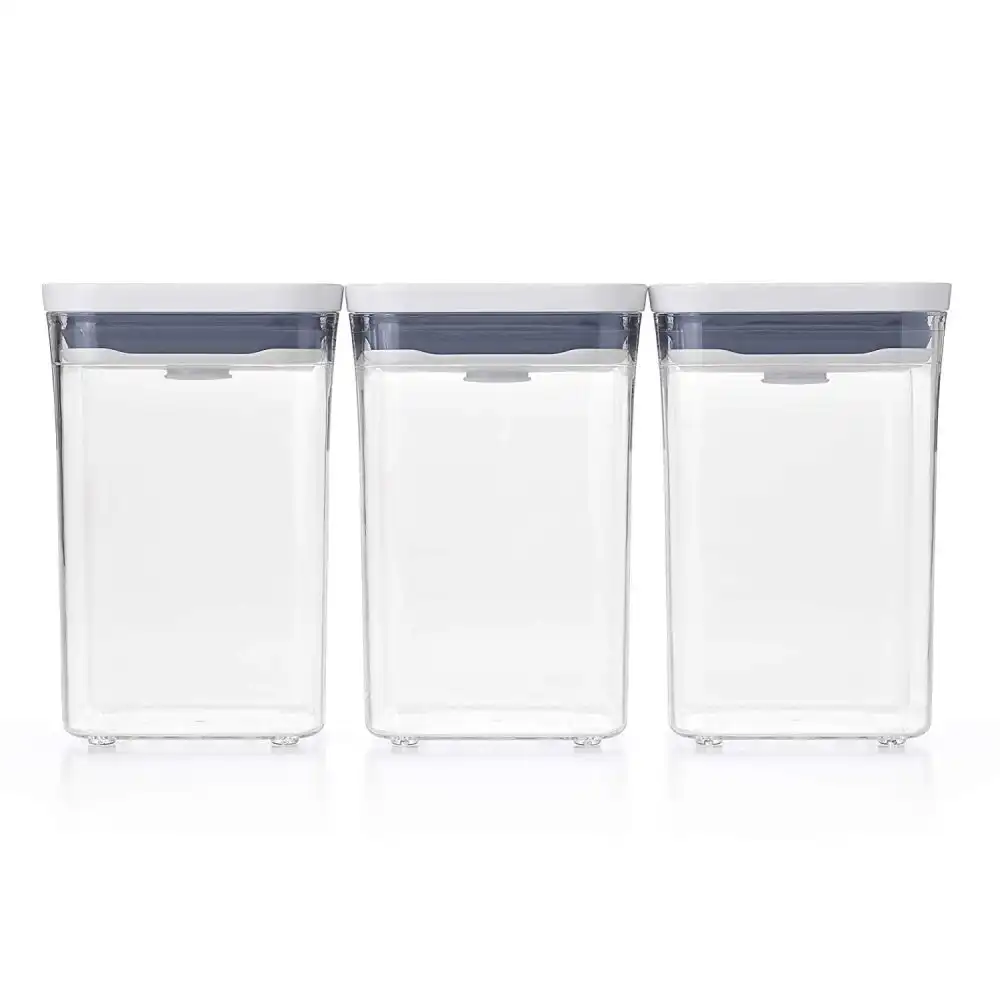 Alternative view of OXO POP 2.0 Small Square Short Container Set | 3-Piece