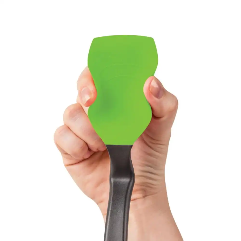 Alternative view of Dreamfarm Supoon Silicone Scraping Spoon 11" | Green