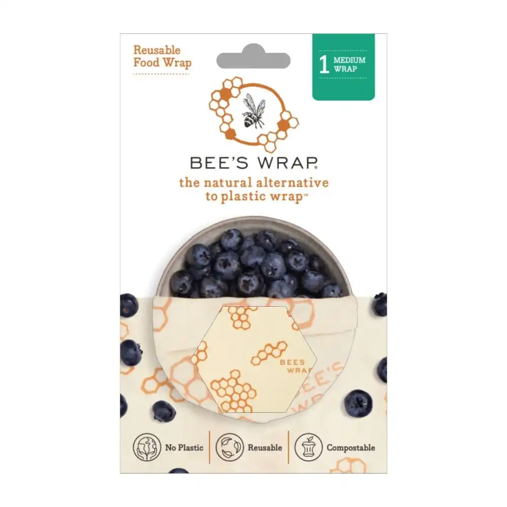 Alternative view of Bee's Wrap Medium Wrap | Honeycomb Print