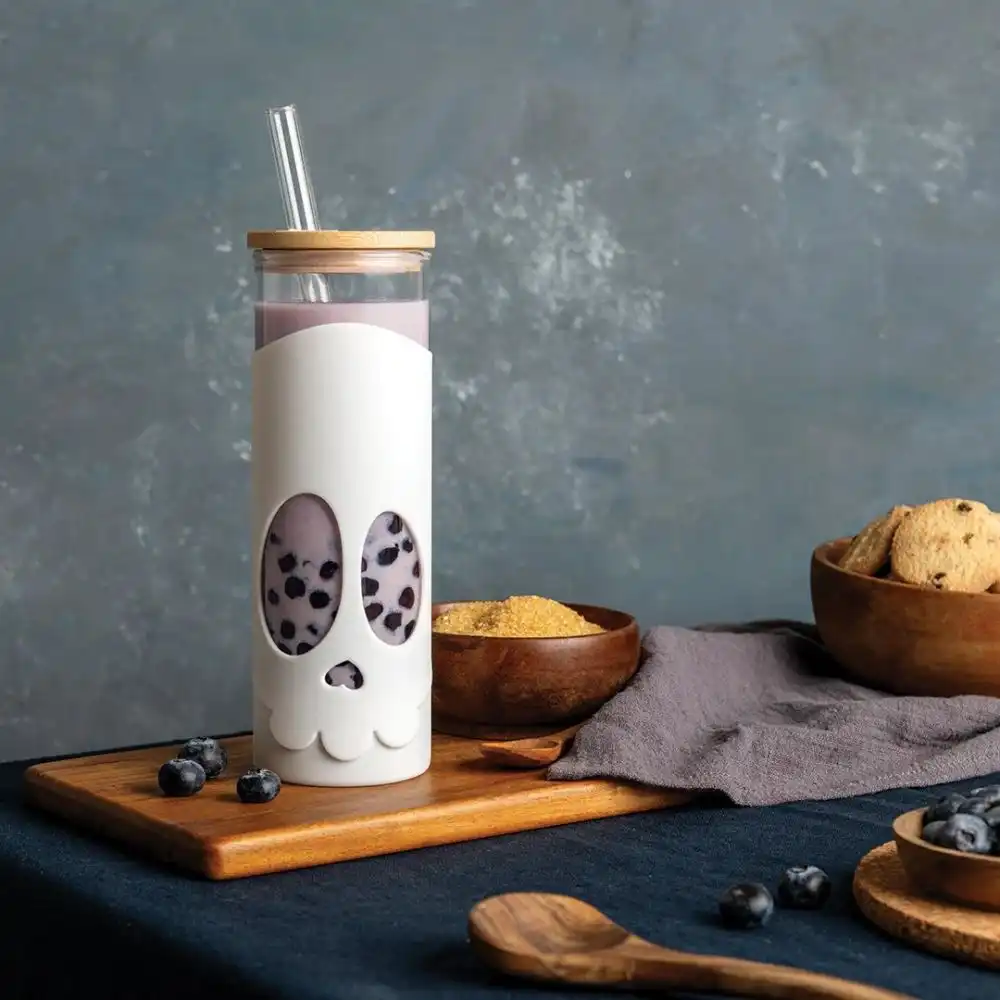 Alternative view of OTOTO Glass Tumbler with Straws | Bonesy