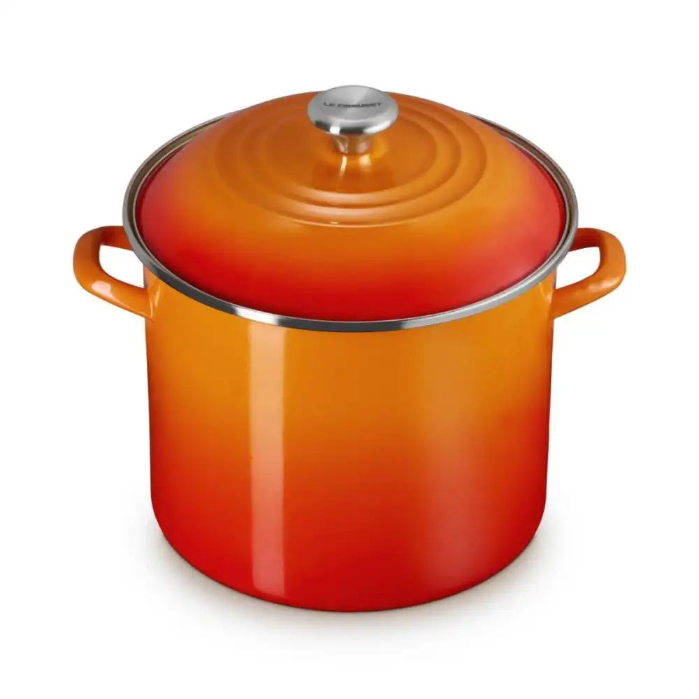 Alternative view of Le Creuset 12 Qt. Enamel On Steel Stockpot with Stainless Steel Knob | Flame
