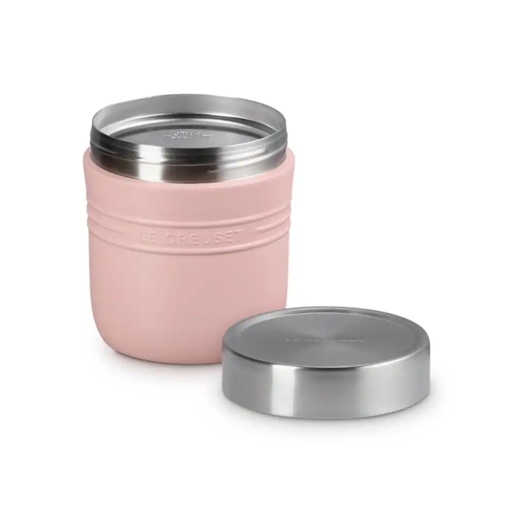 Alternative view of Le Creuset On The Go 16oz Stainless Steel Food Jar | Shell Pink