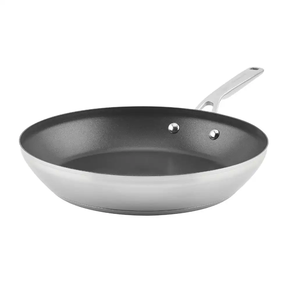 KitchenAid 12" Stainless Steel 3-Ply Fry Pan | Nonstick