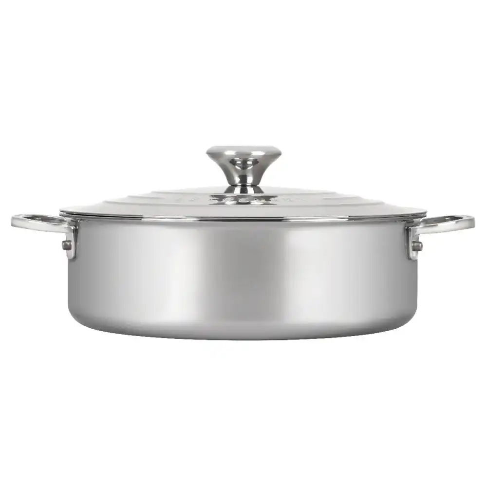 Alternative view of Le Creuset Signature Stainless Steel 4.5-Quart Rondeau with Lid