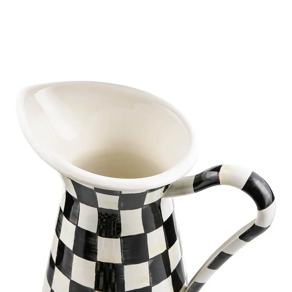 Alternative view of MacKenzie-Childs Courtly Check 17-Cup Large Practical Pitcher