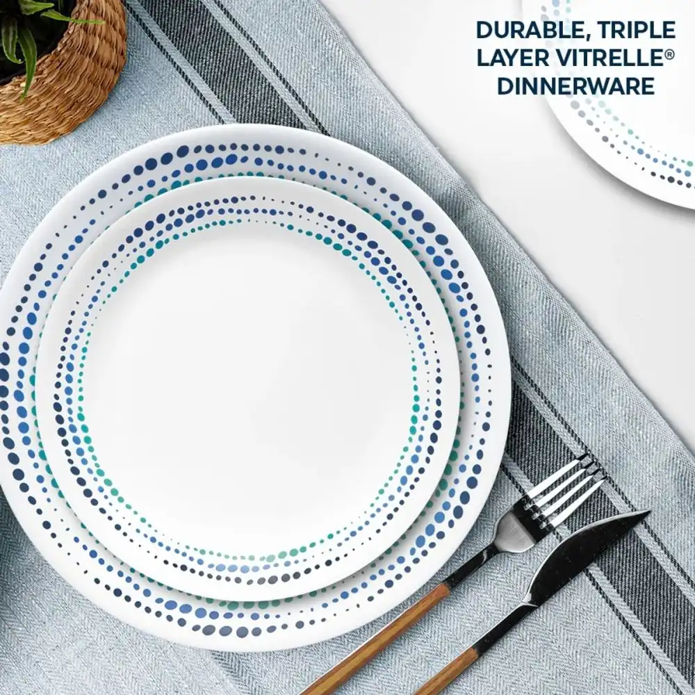 Alternative view of Corelle 16-Piece Dinnerware Set | Ocean Blues
