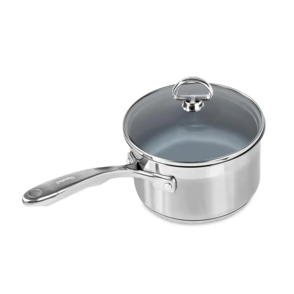 Chantal 21 Steel Induction 2 Qt. Saucepan with Glass Lid