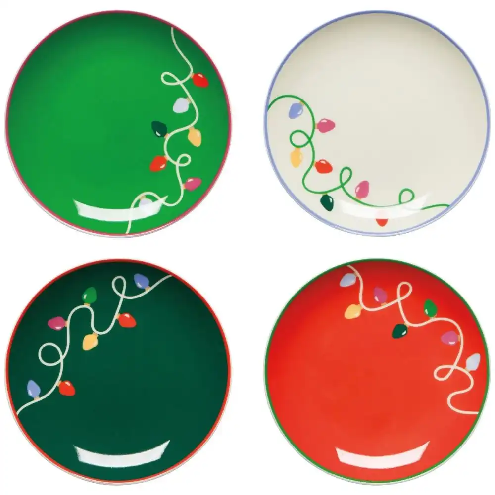 Danica Jubilee Appetizer Plates (Set of 4) | Holiday Glow