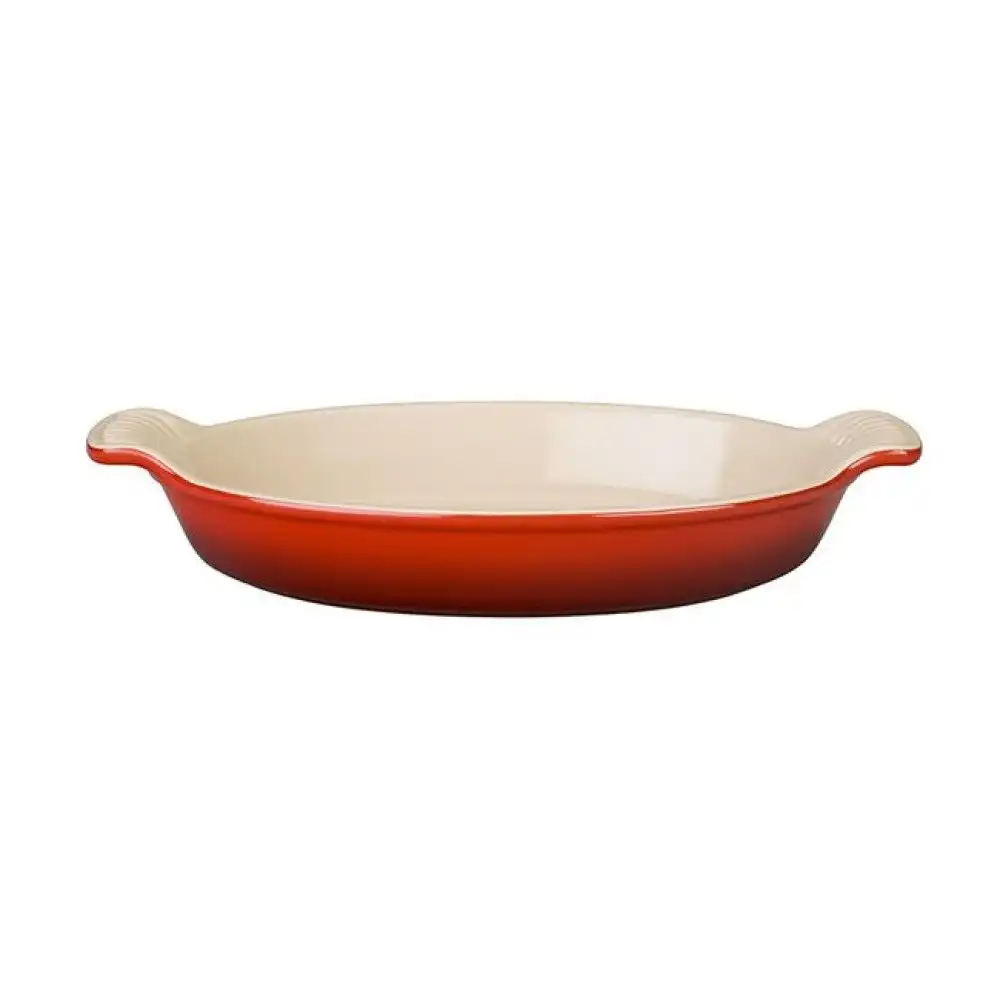 Le Creuset 1.7 Qt. Oval Heritage Au Gratin Dish | Cerise/Cherry Red