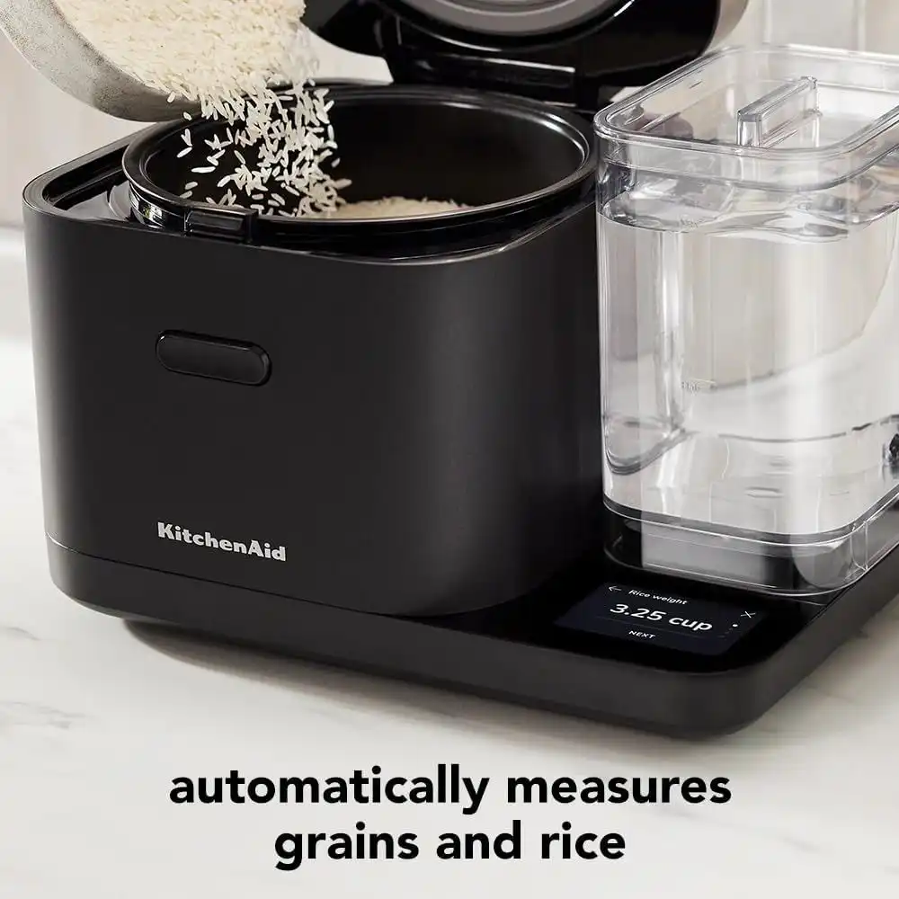 Alternative view of KitchenAid Grain and Rice Cooker | Black Matte