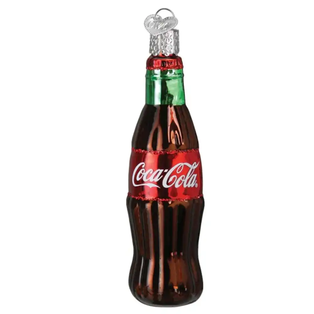 Alternative view of Old World Christmas Glass Ornament | Coca Cola Bottle Set