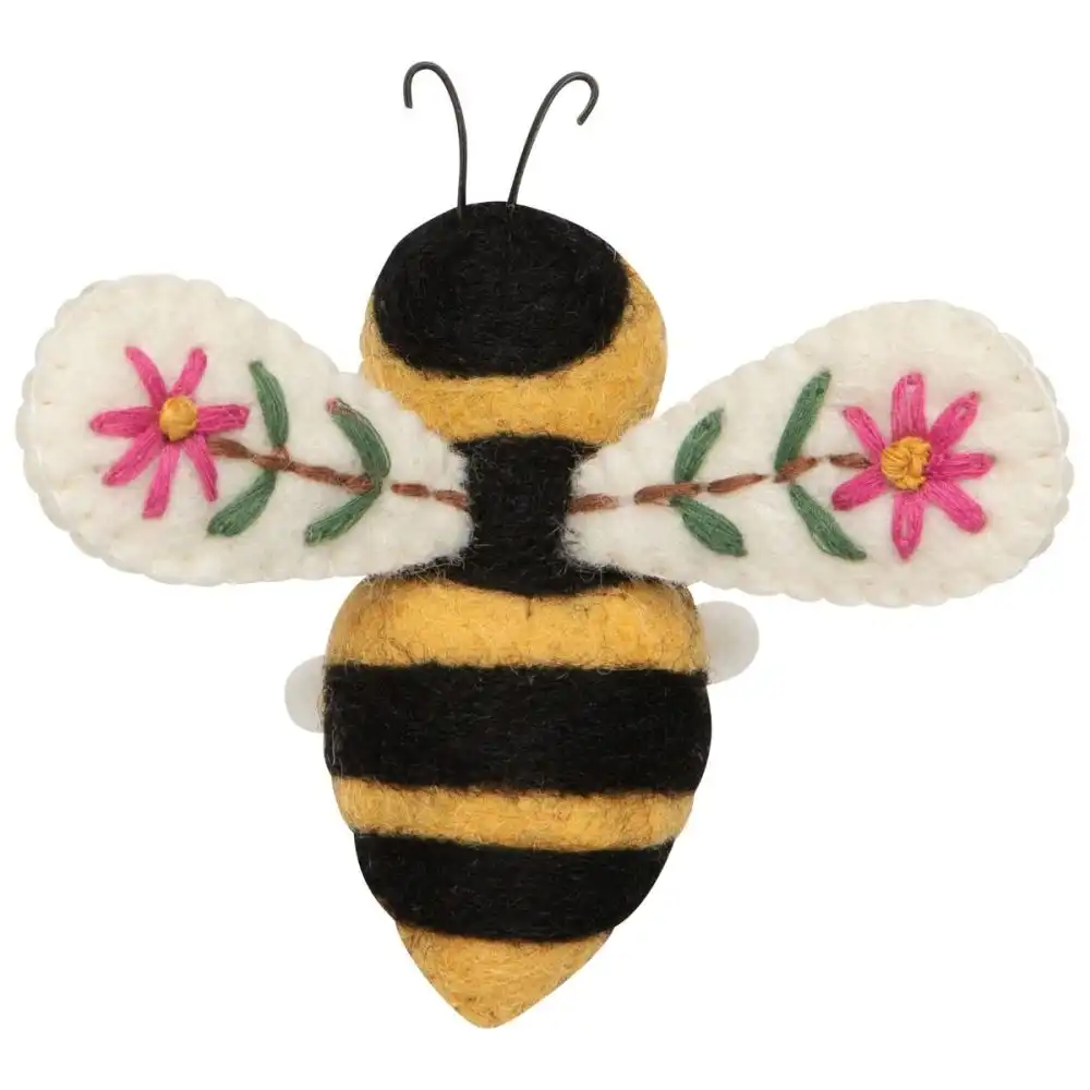 Alternative view of Now Designs by Danica Felt Napkin Ring | Bee Garden