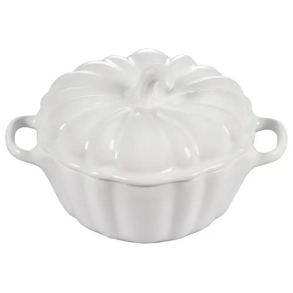 Le Creuset 12oz Mini Pumpkin Cocotte | White