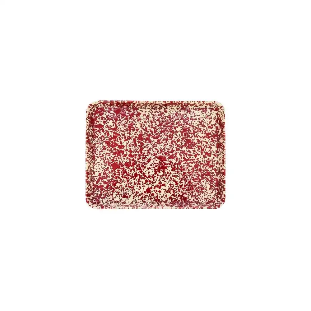 Alternative view of Crow Canyon Jelly Roll/Large Rectangle Tray | Burgundy Splatter