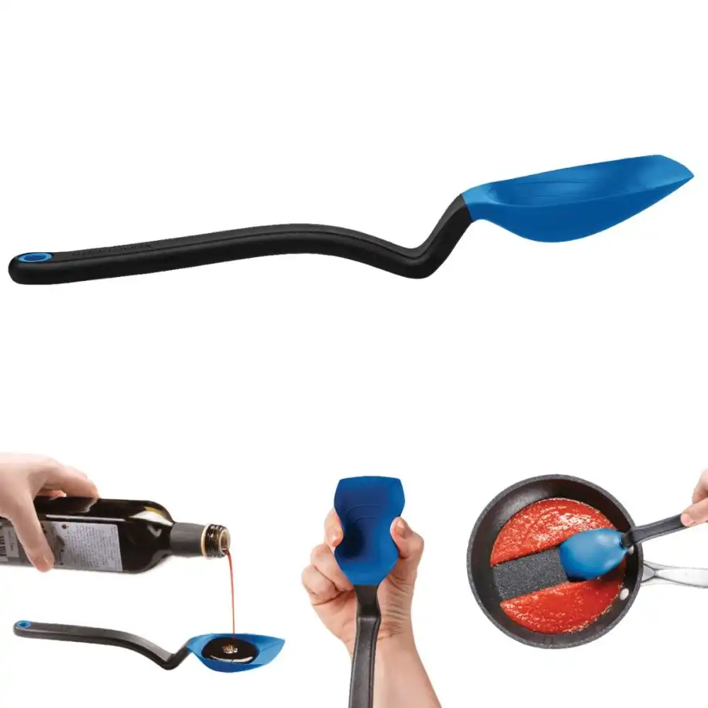 Alternative view of Dreamfarm Supoon Silicone Scraping Spoon 11" | Classic Blue