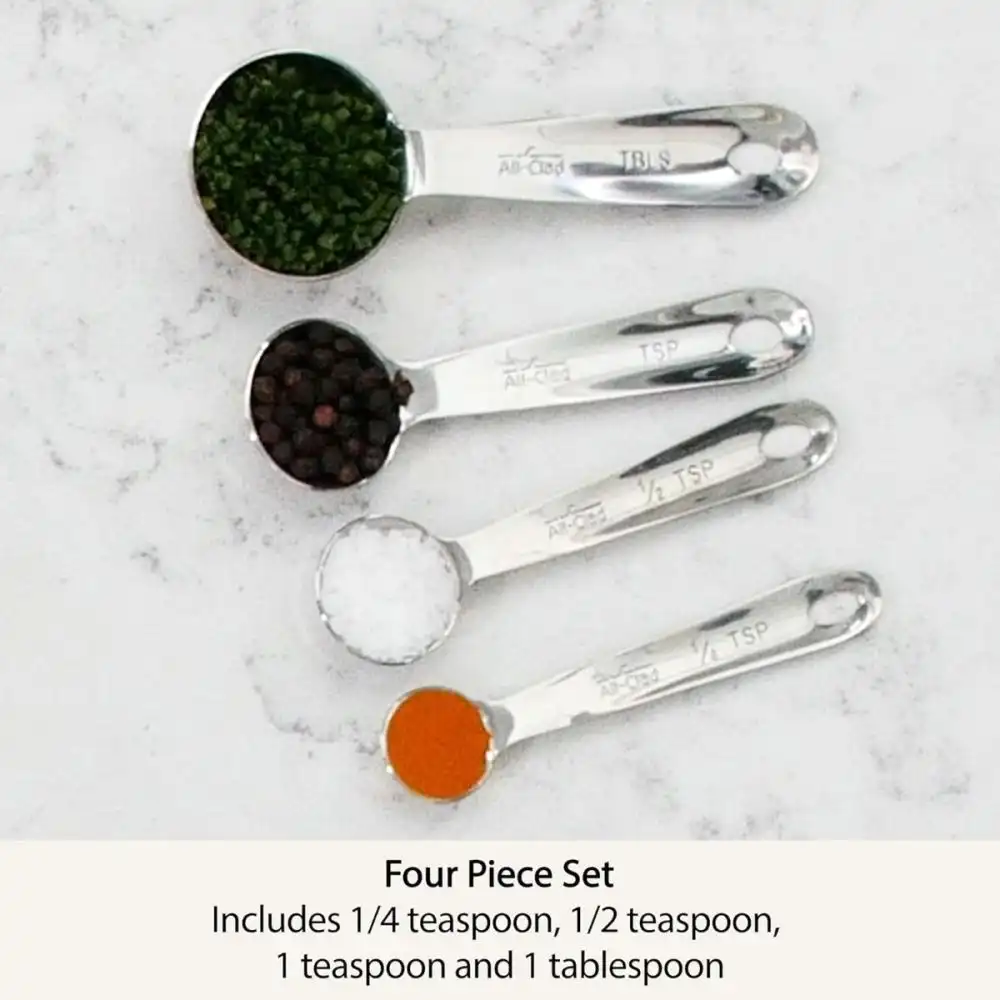 Alternative view of All-Clad Stainless Steel Measuring Spoon Set