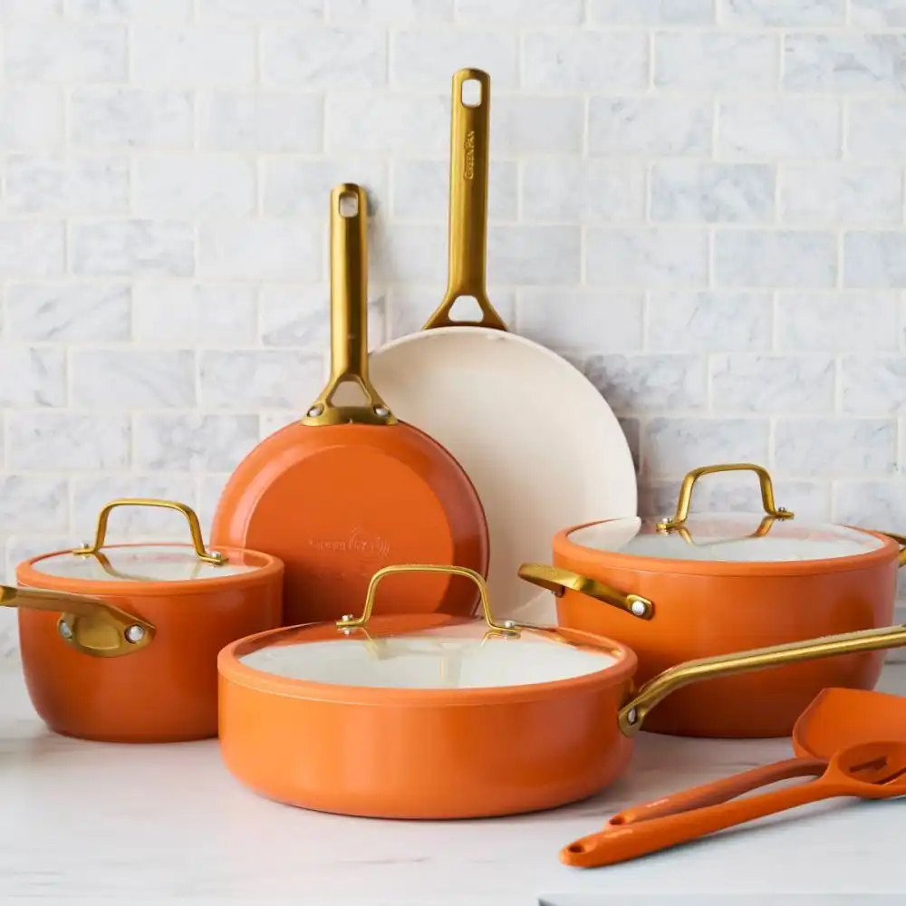 Alternative view of GreenPan Reserve Pro 10-Piece Cookware Set | Harvest
