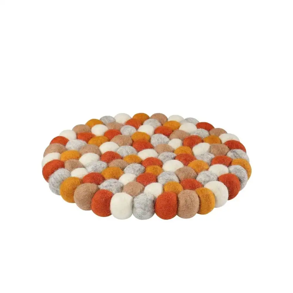 Alternative view of Cilio Fair Trade Virgin Wool Round Trivet | Ambra