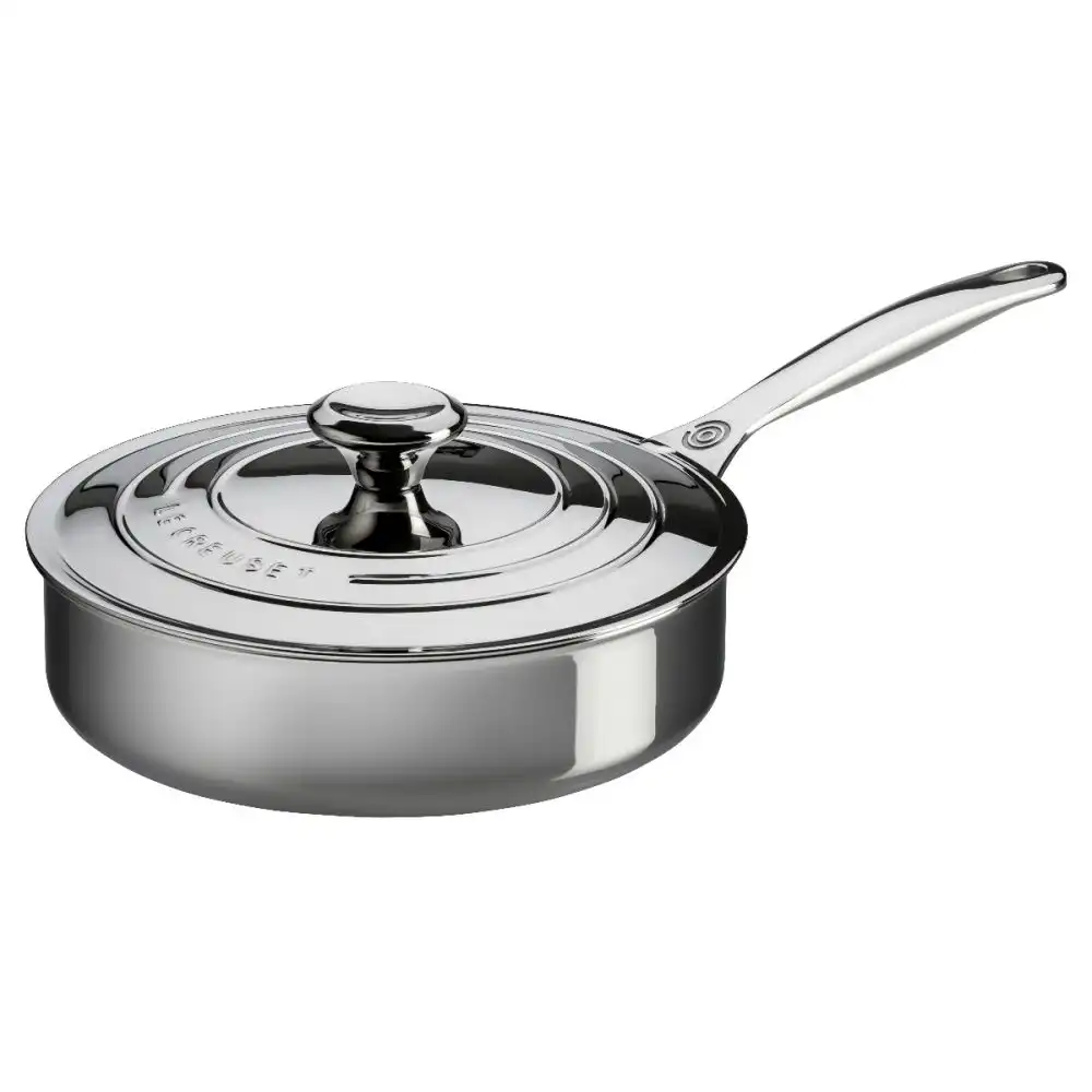 Le Creuset Signature Stainless Steel 3-Quart Saute Pan With Lid