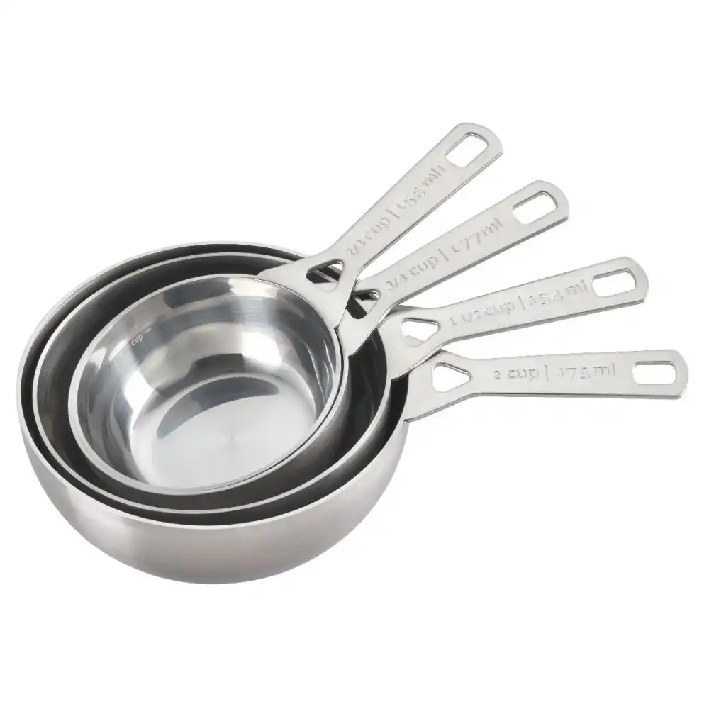 Le Creuset Stainless Steel Batch Baking Measuring Cups | Set of 4