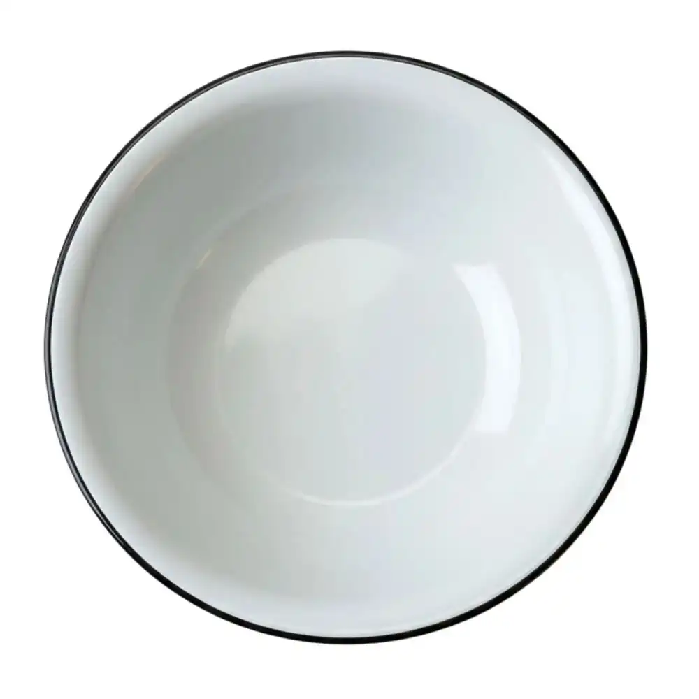 Alternative view of STP Vintage Enamel 9.5Qt. Basin | Black and White