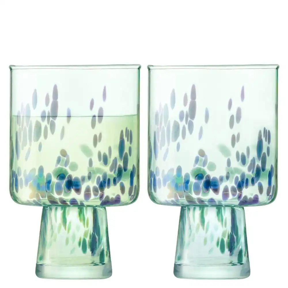 LSA Sea Glass 2-Piece 10oz Wine Glasses | Ocean Blues