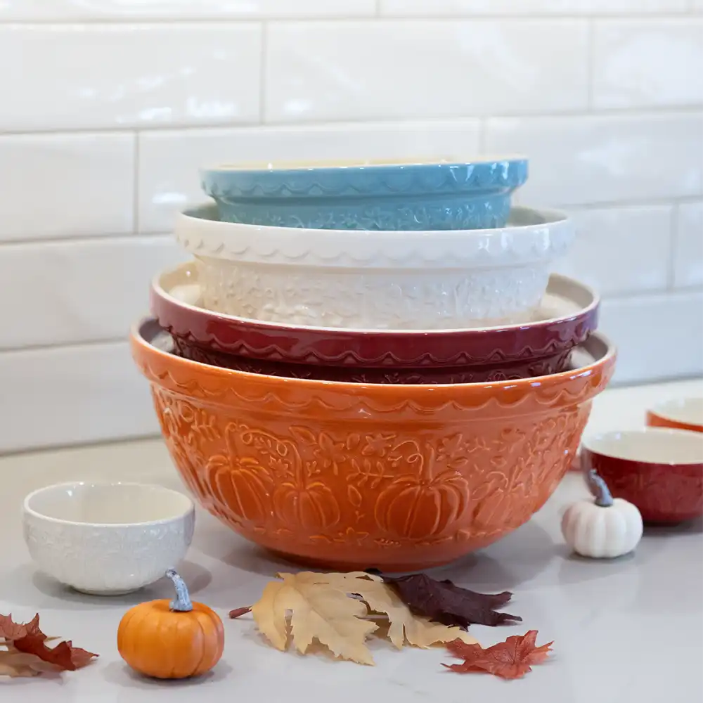 Alternative view of Mason Cash In The Pumpkin Patch 4-Piece Mixing Bowl Set