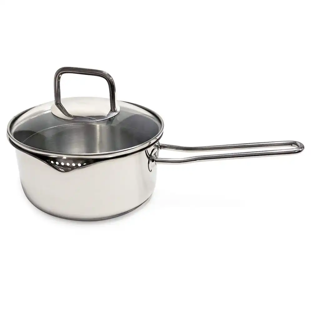 Alternative view of Norpro Krona S/S Vented Sauce Pan with Straining Lid 1.5qt